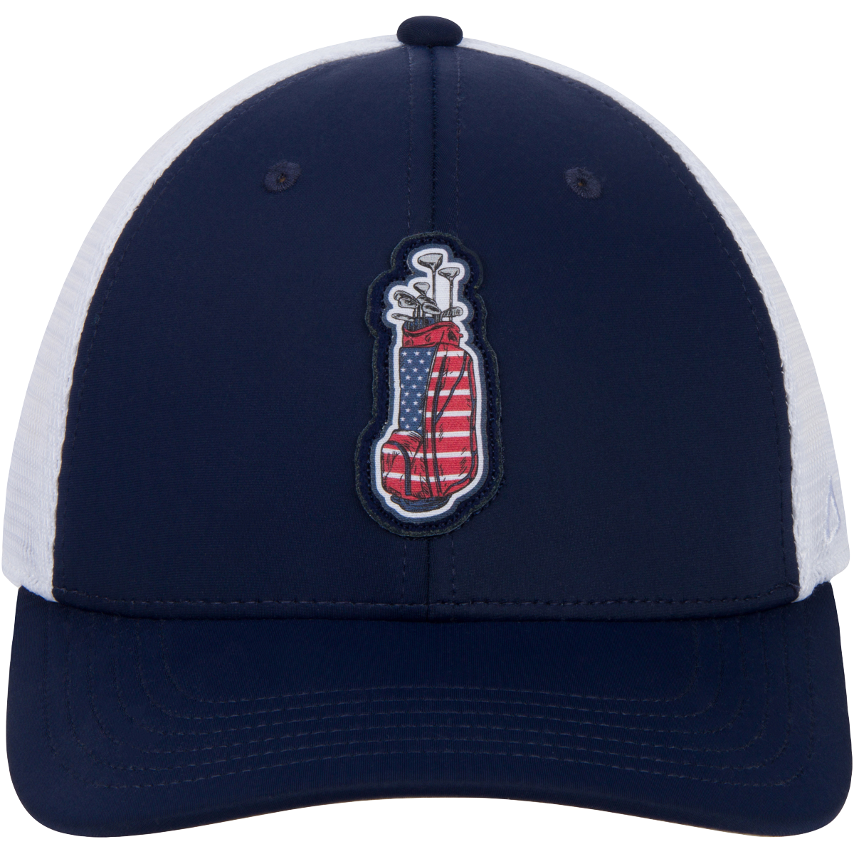 NAVY/WHITE MESH