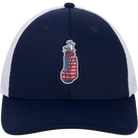 NAVY/WHITE MESH