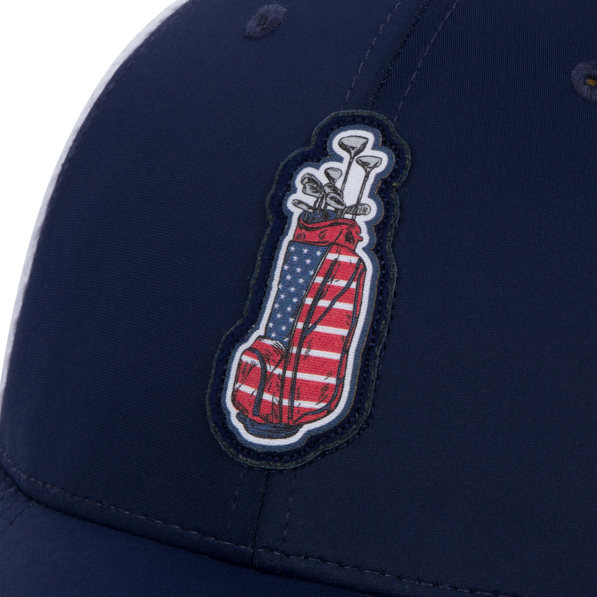 NAVY/WHITE MESH